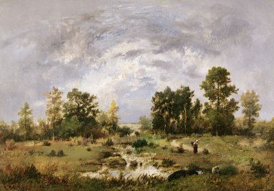 Waldlandschaft, 1870 von Narcisse Virgile Diaz de la Peña